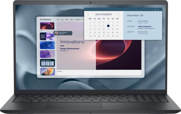 Dell Notebook 15 Essential 39.6 cm (15.6 Zoll) Full HD Intel® Core™ i5 i5-1334U 16 GB RAM 512 GB SSD Deutsch, QWERTZ Intel Intel® UHD Graphics Nicht verfügbar Schwarz NW5N5