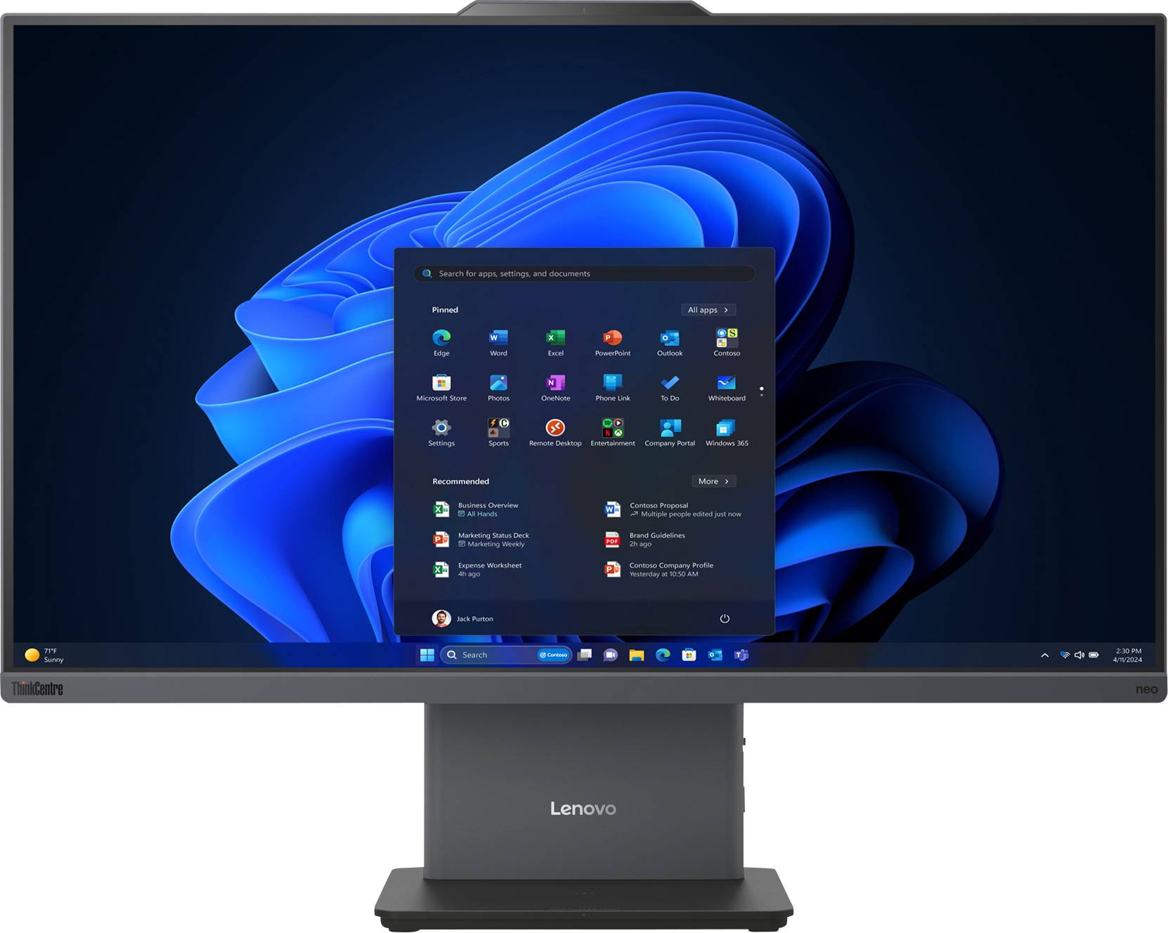Lenovo All-in-One PC ThinkCentre neo 50a 27 Gen 5 68.6 cm (27 Zoll) Full HD Intel® Core™ i5 i5-13420H 4.6 GHz 16 GB RAM ...