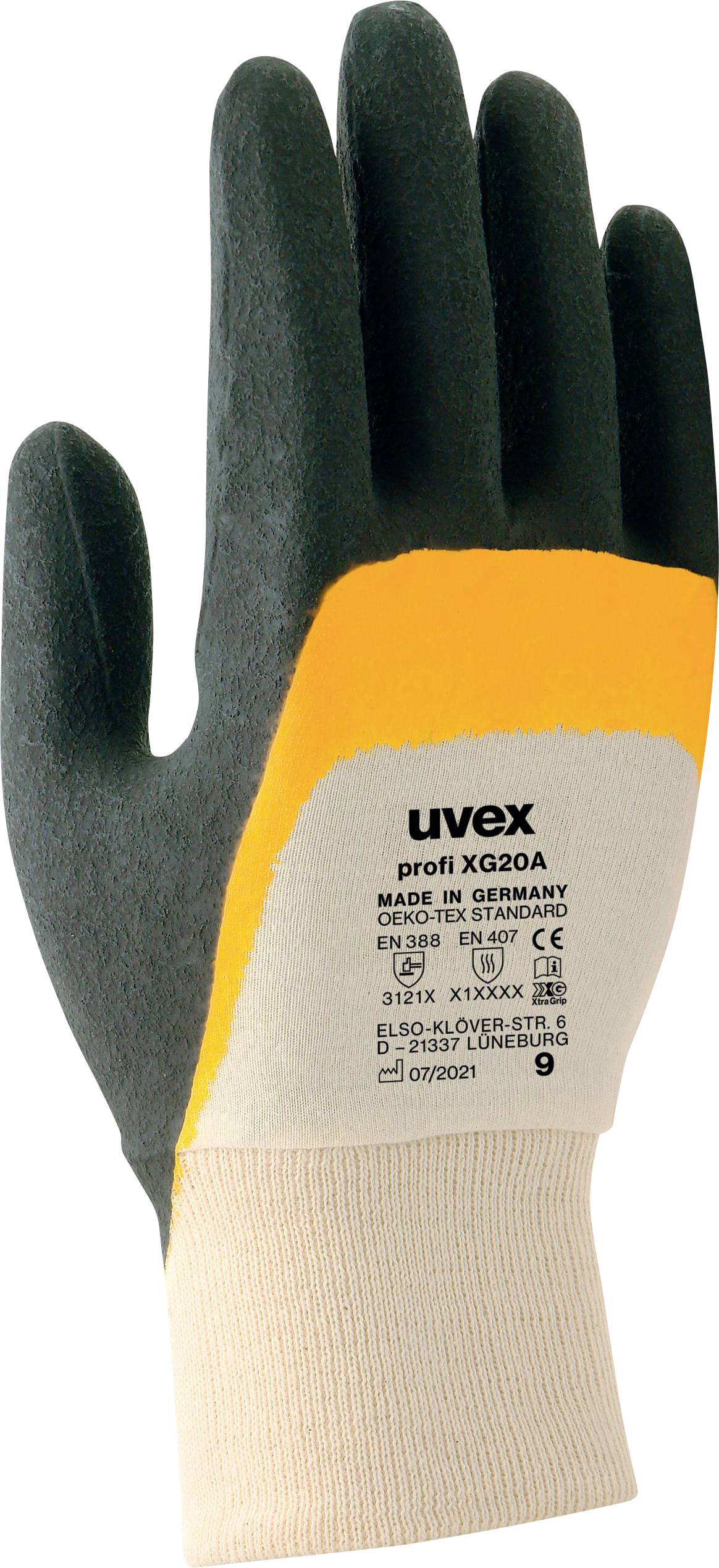 Thumbnail - uvex 6055806 profi ergo XG 20A Arbeitshandschuh Größe (Handschuhe): 6 EN 388:2016 1 Paar