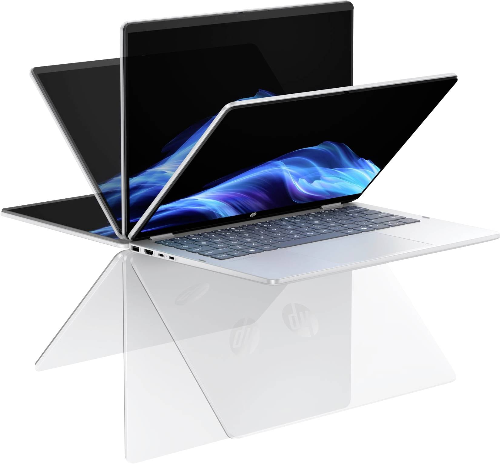 HP 2-in-1 Notebook / Tablet HP 14-fp0055ng Glacier Silver 35.6 cm (14 Zoll) 2K Intel® Core™ 5 16 GB RAM 512 GB SSD Deuts...