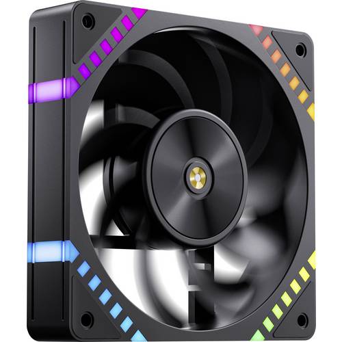 Jonsbo HF2-120 PC-Gehäuse-Lüfter Schwarz (B x H x T) 120 x 25 x 120 mm inkl. LED-Beleuchtung