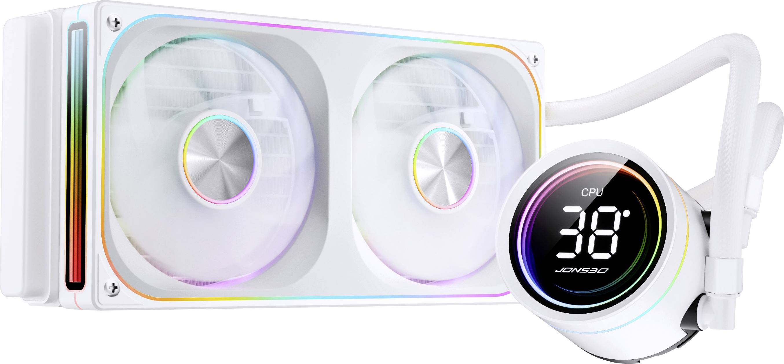 Jonsbo Jonsbo TH-240 AiO Wasserkühlung, ARGB, Display - 240mm, weiß PC-Wasserkühlung