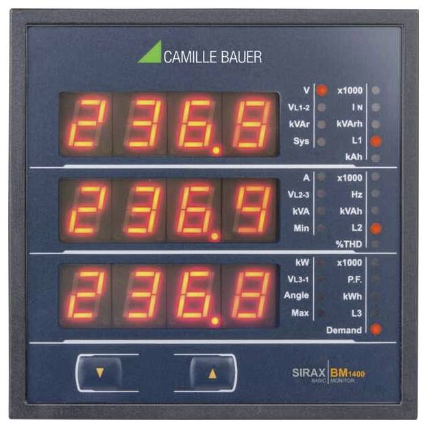 Camille Bauer SIRAX BM1400 Netz-Analysegerät