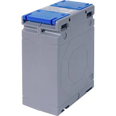 Ein grauer Akkupack mit blauen Anschlüssen, der für elektronische Geräte entwickelt wurde und eine rechteckige Form mit industriellen Designmerkmalen aufweist.