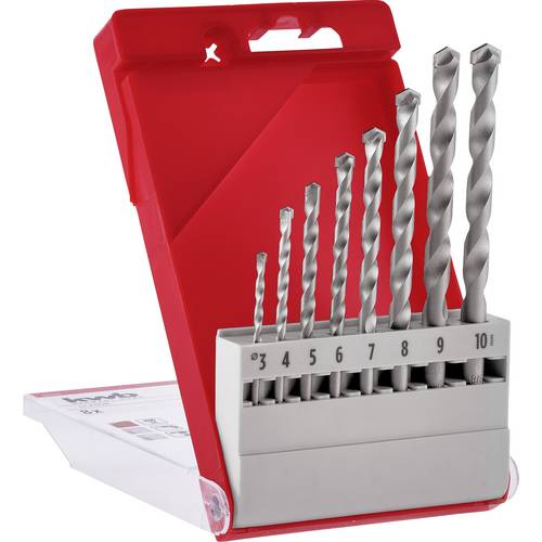 kwb 37800 Stein-Spiralbohrer-Set 8teilig 3 mm, 4 mm, 5 mm, 6 mm, 7 mm, 8 mm, 9 mm, 10 mm 1 Set