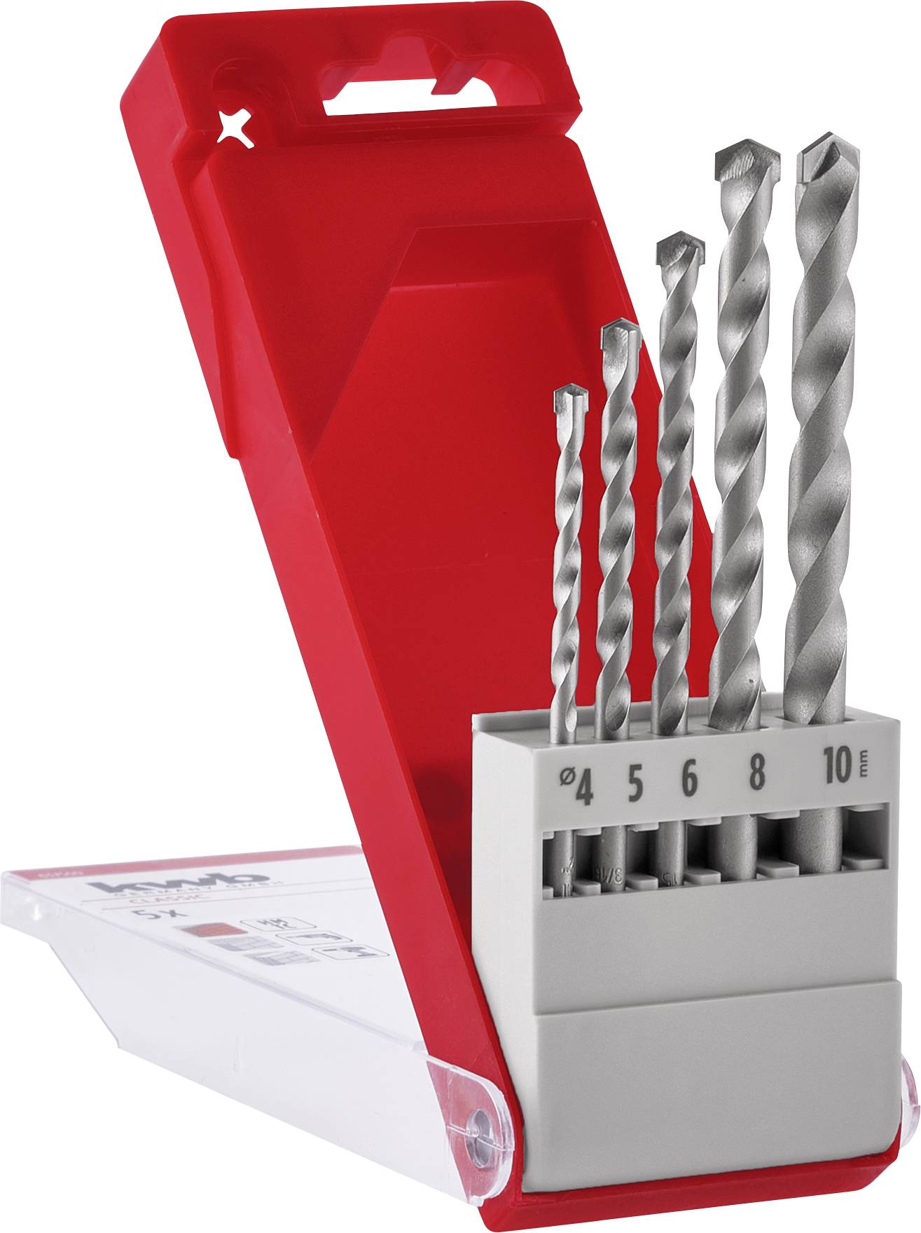 kwb 37500 Stein-Spiralbohrer-Set 4 mm, 5 mm, 6 mm, 8 mm, 10 mm 1 Set