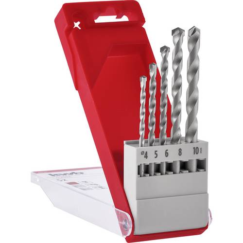 kwb 37500 Stein-Spiralbohrer-Set 4 mm, 5 mm, 6 mm, 8 mm, 10 mm 1 Set