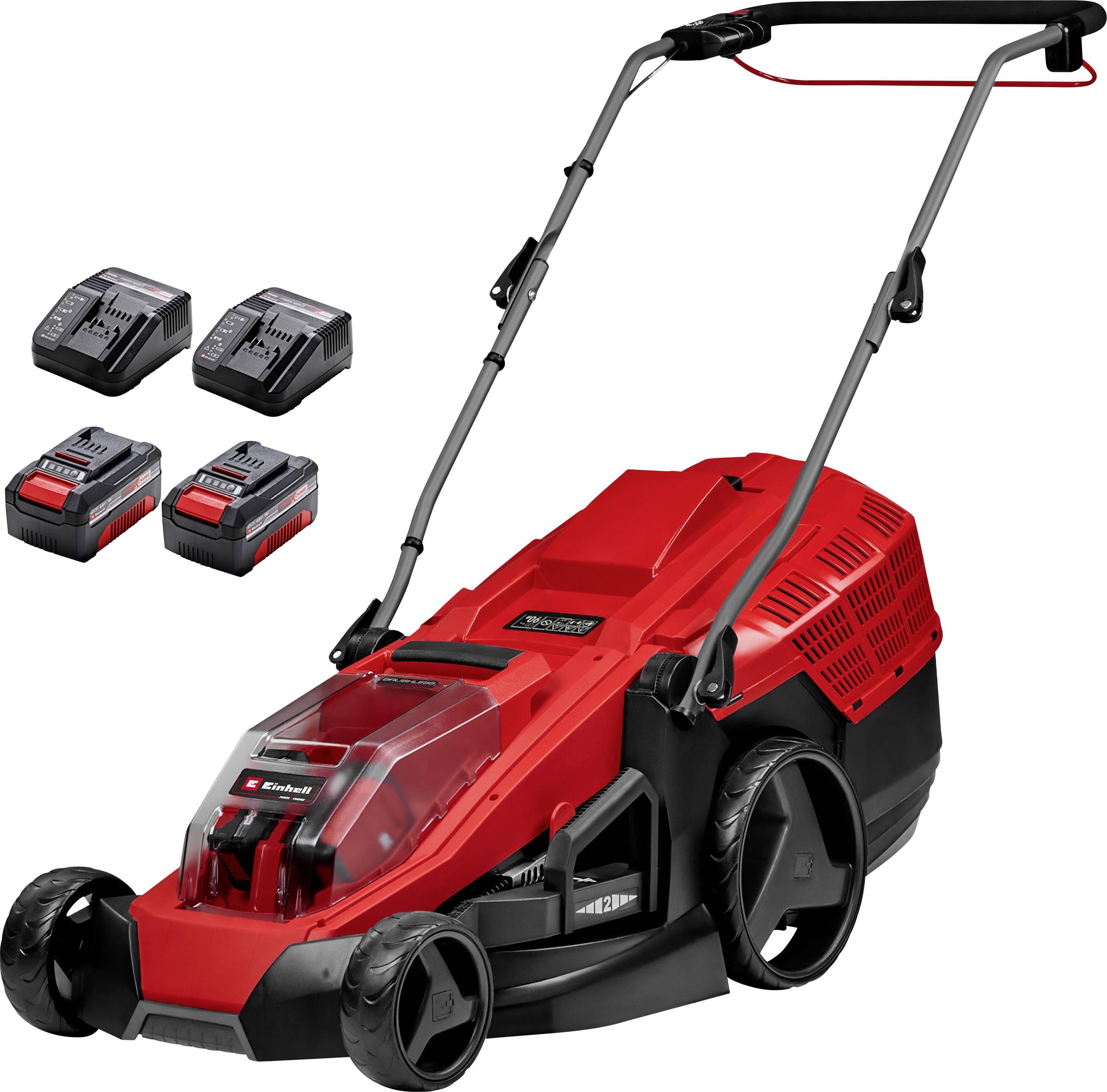 Einhell GE-CM 36/43 Li M Akku Akku-Rasenmäher inkl. Akku, inkl. Ladegerät, T-Griff, Mulchfunktion, Höhenverstellbarer Gr...