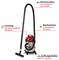 'Nass-Trockensauger mit 180 mbar Saugkraft und 900 Watt Leistung. Aktionsradius: 1,5 m Schlauch, 2,5 m Kabel. Blasfunktion: umsteckbarer Schlauch. Auffangbehälter: 15 L Volumen.'