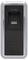 Ein schlanker biometrischer Fingerabdruckscanner mit silbernem Rand und schwarzem Zentrum, der ein dezentes Logo zeigt.