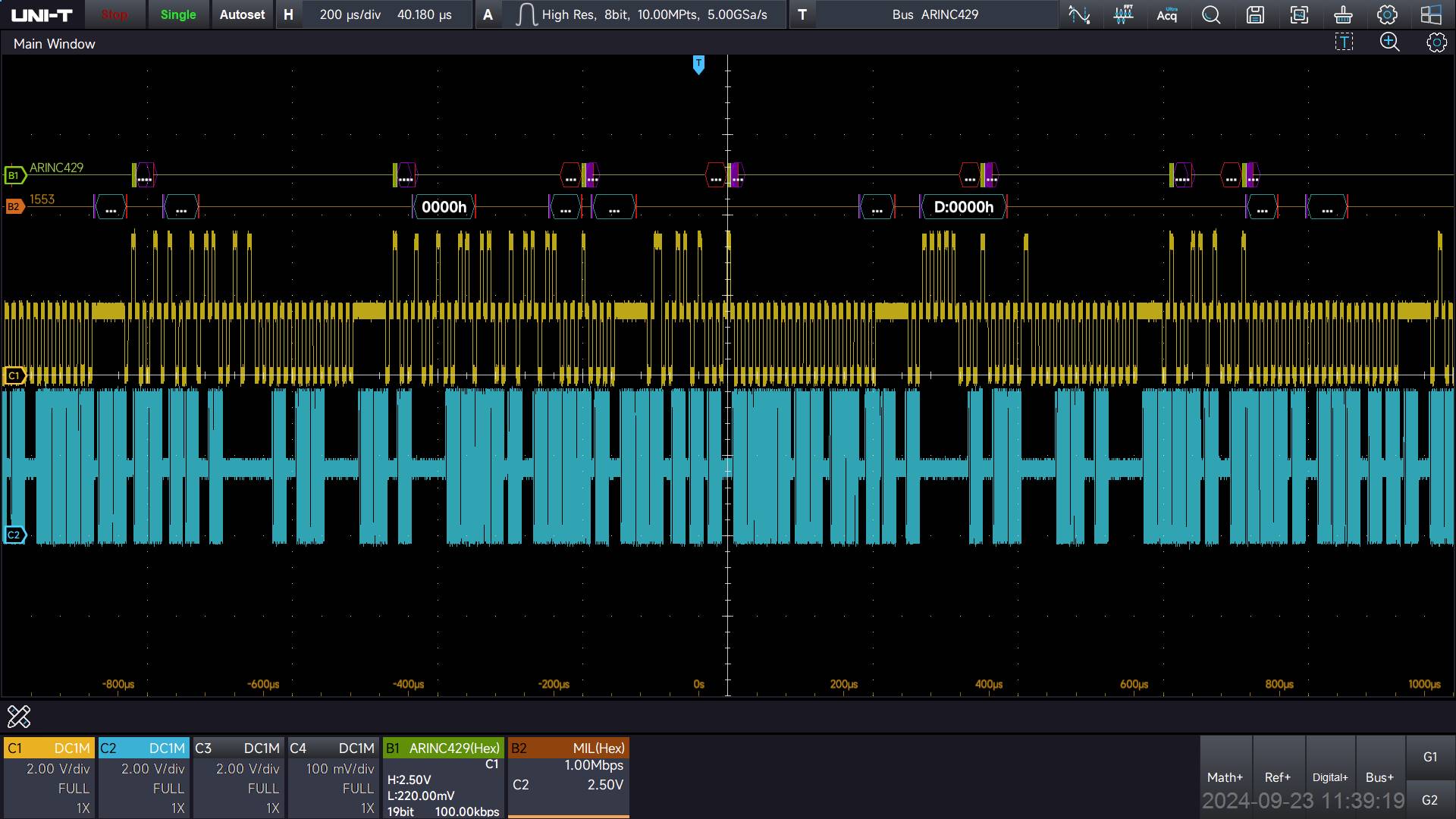 Uni-T MSO7000X-AERO Mess-Software Upgrade