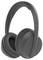Graue drahtlose Over-Ear-Kopfhörer mit gepolsterten Ohrmuscheln, verstellbarem Kopfbügel und integrierten Bedienelementen, entwickelt für Komfort und Klangqualität.