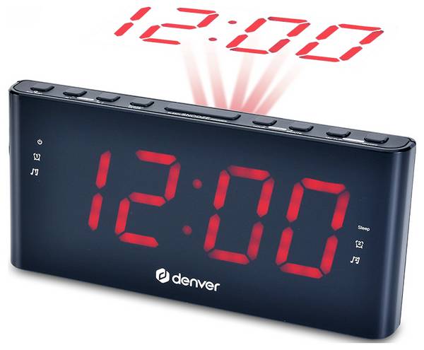 Denver CPR-710 Radiowecker FM UKW  Weckfunktion Schwarz