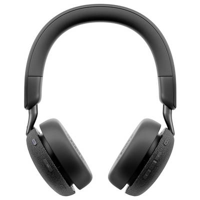 Schwarze Over-Ear-Kopfhörer mit gepolsterten Ohrmuscheln und einem verstellbaren Kopfbügel, in aufrechter Position vor einem weißen Hintergrund dargestellt.
