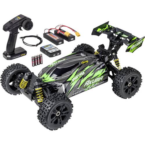 Carson Modellsport Akuma Buggy RTR Grün Brushless 1:8 RC Modellauto Buggy Allradantrieb (4WD) RtR