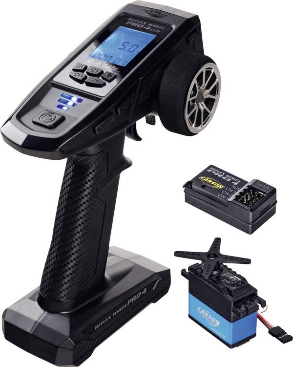 Carson Modellsport FS 4K Reflex Wh. Pro 4 Hand-Fernsteuerung 2,4 GHz Anzahl Kanäle: 4