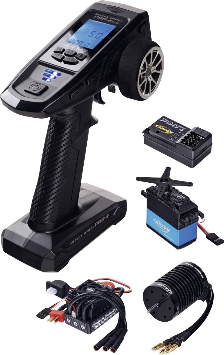 Carson Modellsport 4K Reflex Wh.Pro 4 Hand-Fernsteuerung Einsteiger-Set 2,4 GHz Anzahl Kanäle: 4