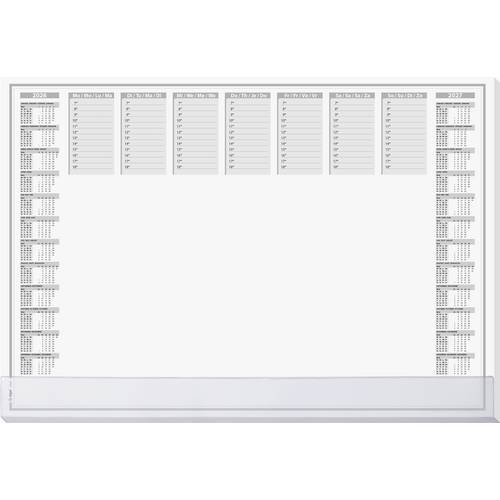 Sigel H6366 Schreibunterlage Papier Wochenplan mit Schutzklappe (B x H) 59.50 cm x 41 cm 2026, 2027 40 Blatt