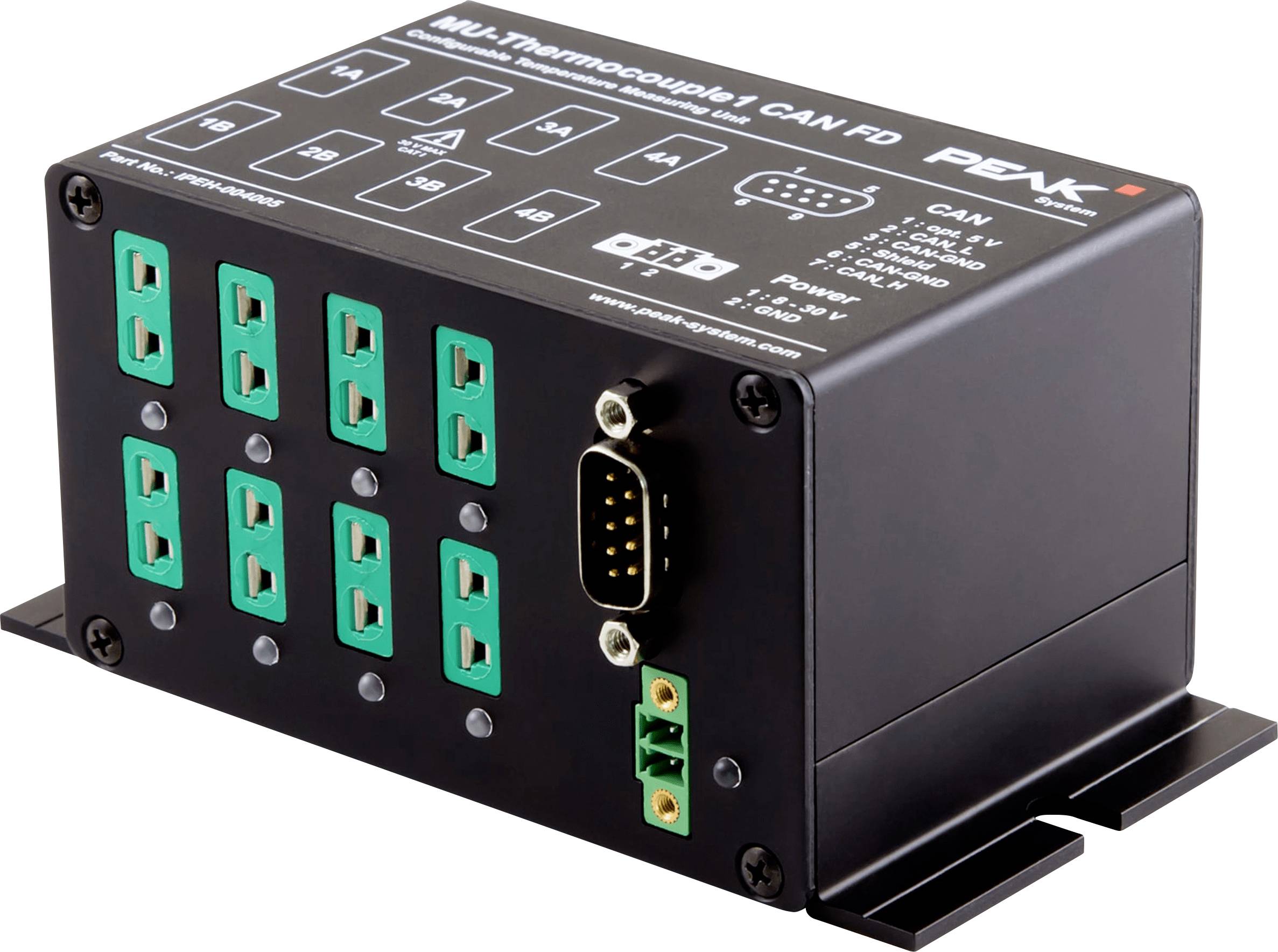 PEAK-System Technik IPEH-004005-T MU-Thermocouple1 CAN FD (Range T) I/O-Modul CAN