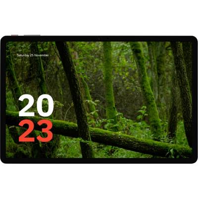 Eine Waldszene mit grünen, moosbedeckten Bäumen. Der Text „2023" ist prominent in Weiß und Rot auf der linken Seite angebracht, neben „Samstag, 25. November" in Weiß.
