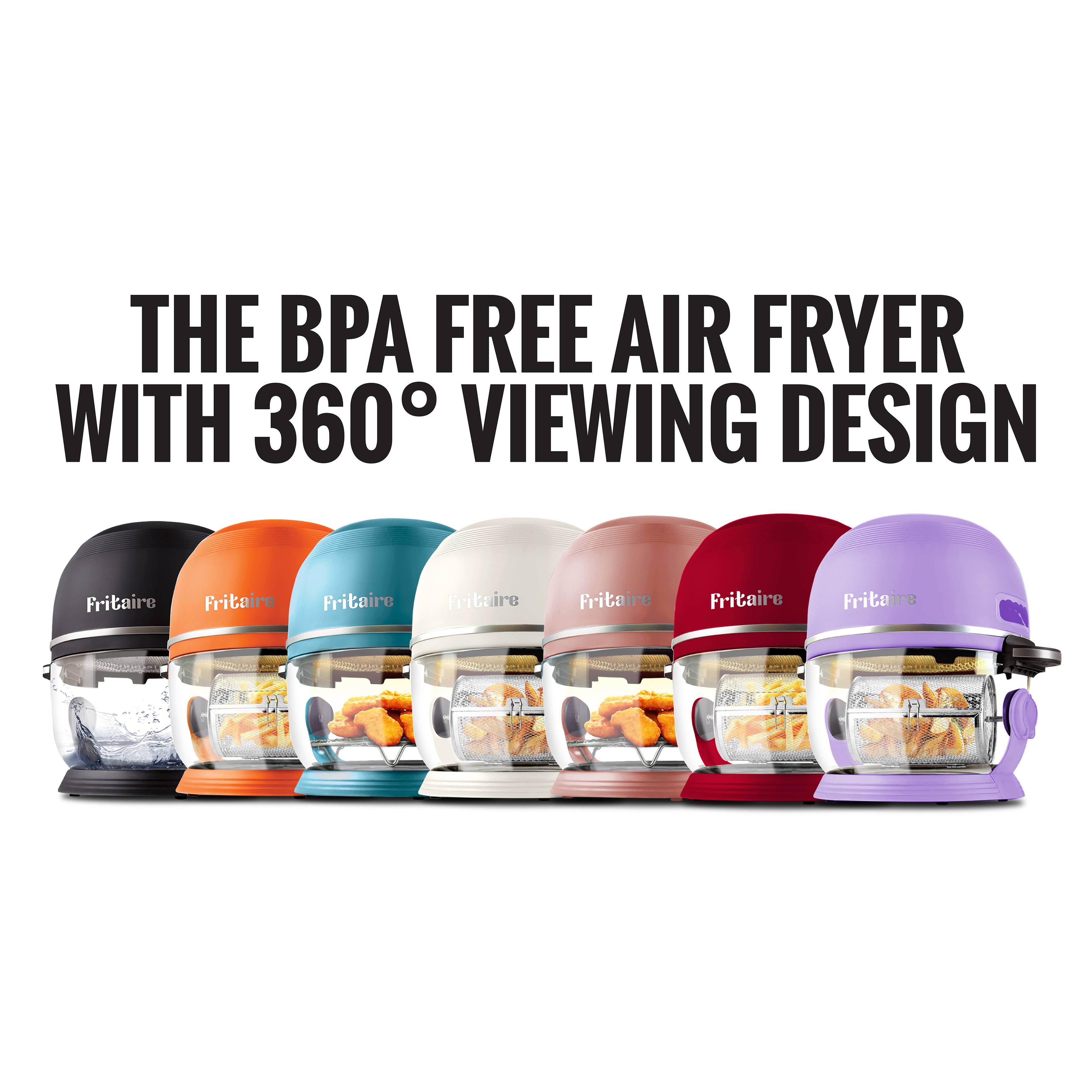 Fritaire Heißluft-Fritteuse 1300 W BPA-frei Lavendel