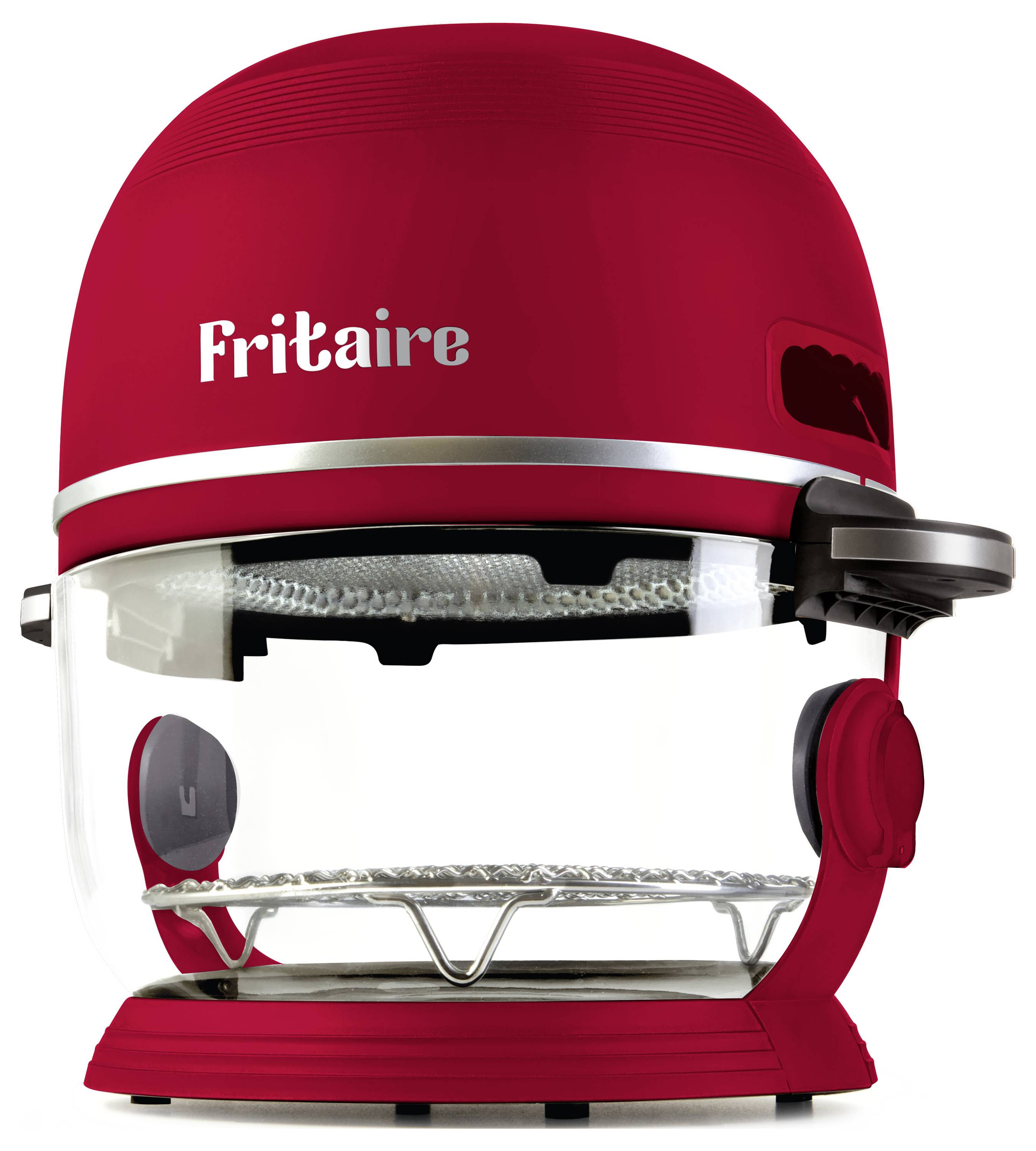 Fritaire Heißluft-Fritteuse 1300 W BPA-frei cherry red