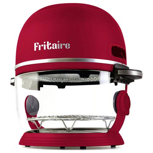 Fritaire Heißluft-Fritteuse 1300 W BPA-frei cherry red