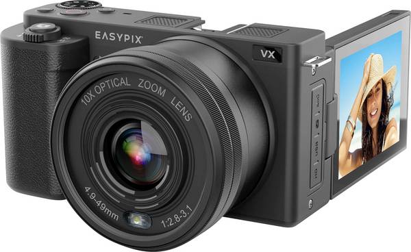 Easypix VX6430 Digitalkamera 64 Megapixel Opt. Zoom: 10 x Schwarz  4K-Video