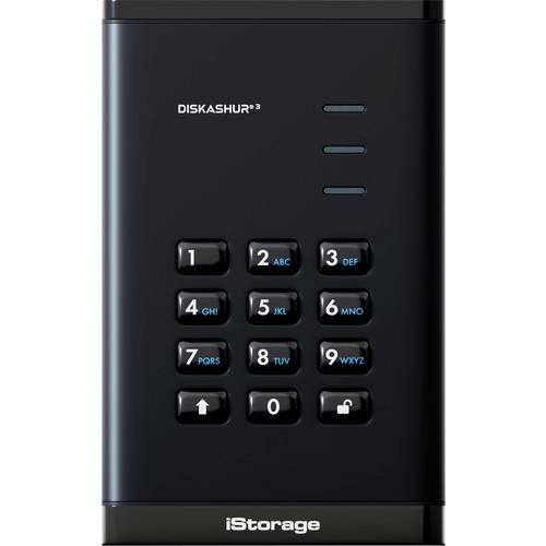 iStorage diskAshur3 1 TB Externe Festplatte Schwarz IS-DA3-256-1000-B
