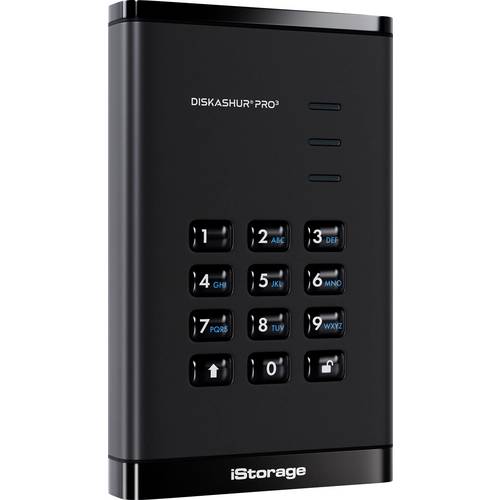 iStorage diskAshur Pro3 5 TB Externe Festplatte Schwarz IS-DAP3-256-5000-F