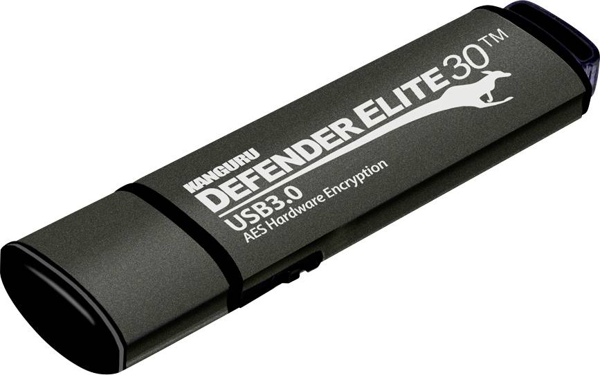iStorage Kanguru Defender Elite30 USB-Stick 16 GB Schwarz KDFE30-16G