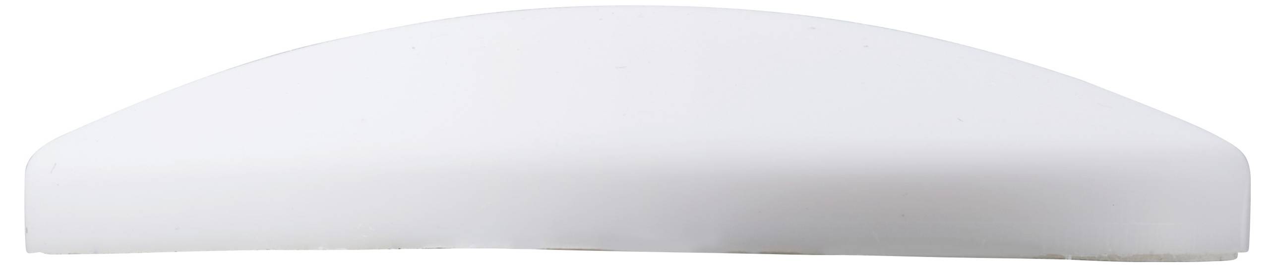 Ein weißes, kuppelförmiges Objekt auf einem einfarbigen Hintergrund.