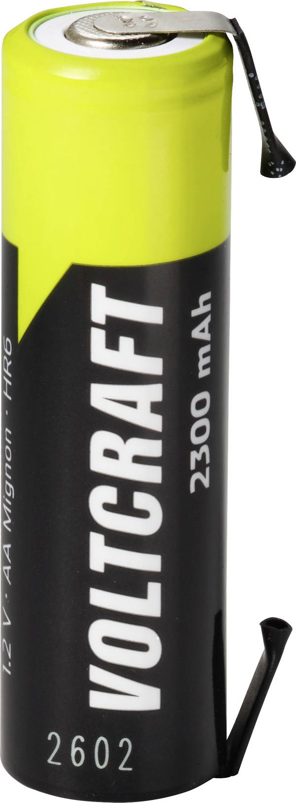 VOLTCRAFT Mignon (AA)-Akku Mignon (AA) U-Lötfahne, hochstromfähig NiMH 1.2 V 2300 mAh Ready to use 1 St.