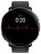 Eine schwarze runde Smartwatch zeigt einen 20-Sekunden-Timer und ein rotes Herzfrequenz-Diagramm, was auf eine Herzfrequenz-Überwachungsfunktion hindeutet.