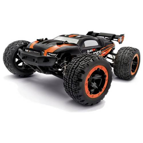 Blackzon Schwarz/Orange Brushed 1:16 RC Modellauto Elektro Monstertruck Allradantrieb (4WD) 2,4 GHz