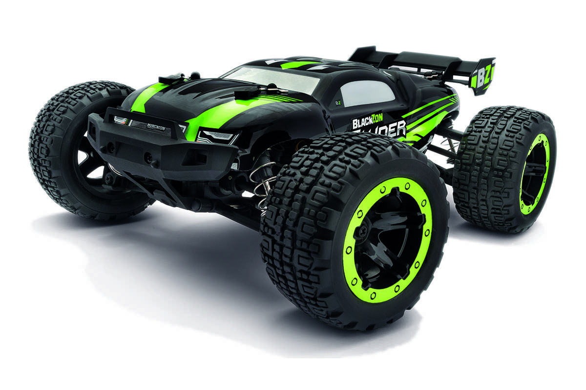 Blackzon Grün Brushless 1:16 RC Modellauto Elektro Monstertruck Allradantrieb (4WD) 2,4 GHz Inkl. Akku und Ladegerät, mi...