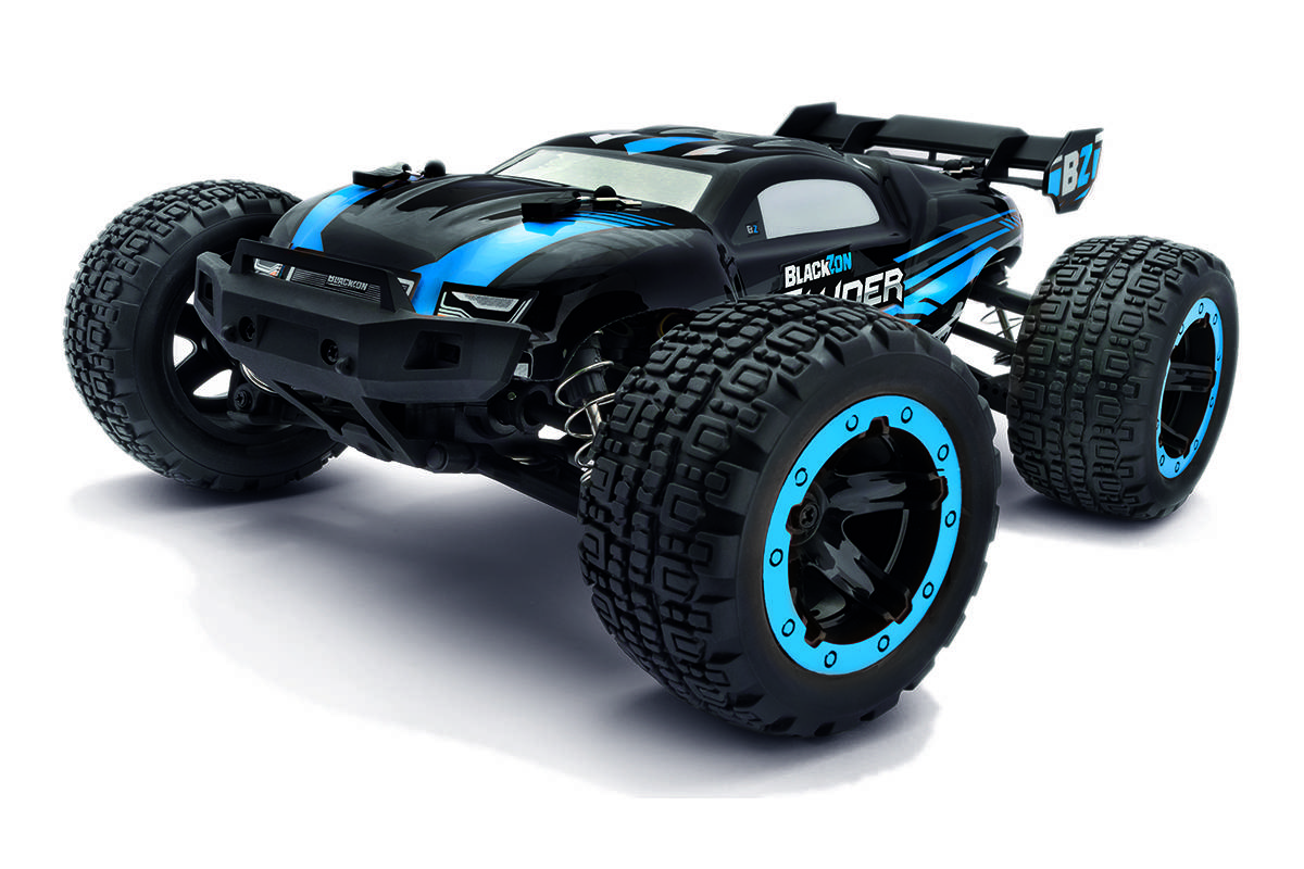 Blackzon Groen Brushless 1:16 RC auto Elektro Monstertruck 4WD 2,4 GHz Incl. accu en lader, Met lichteffect
