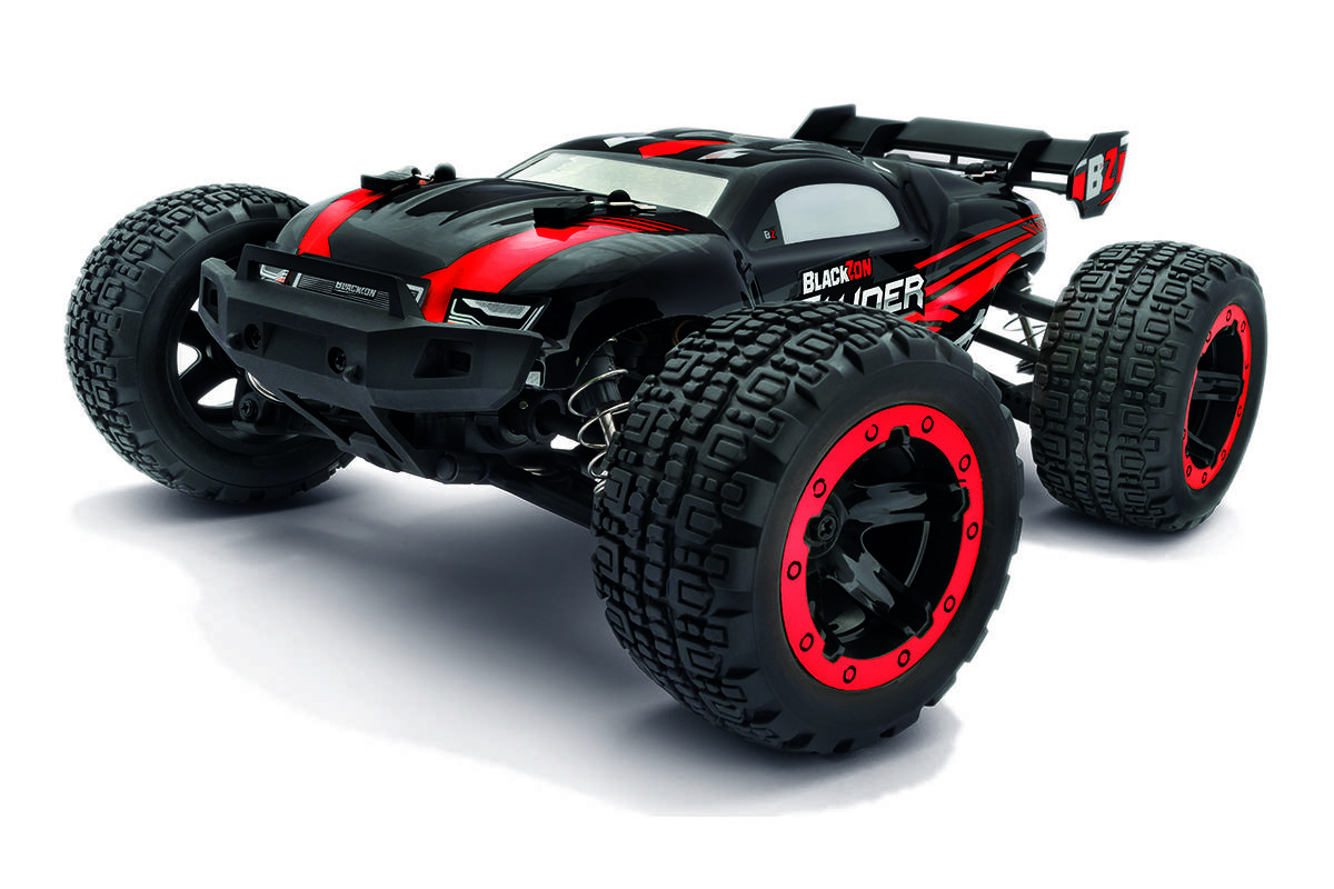 Blackzon Groen Brushless 1:16 RC auto Elektro Monstertruck 4WD 2,4 GHz Incl. accu en lader, Met lichteffect