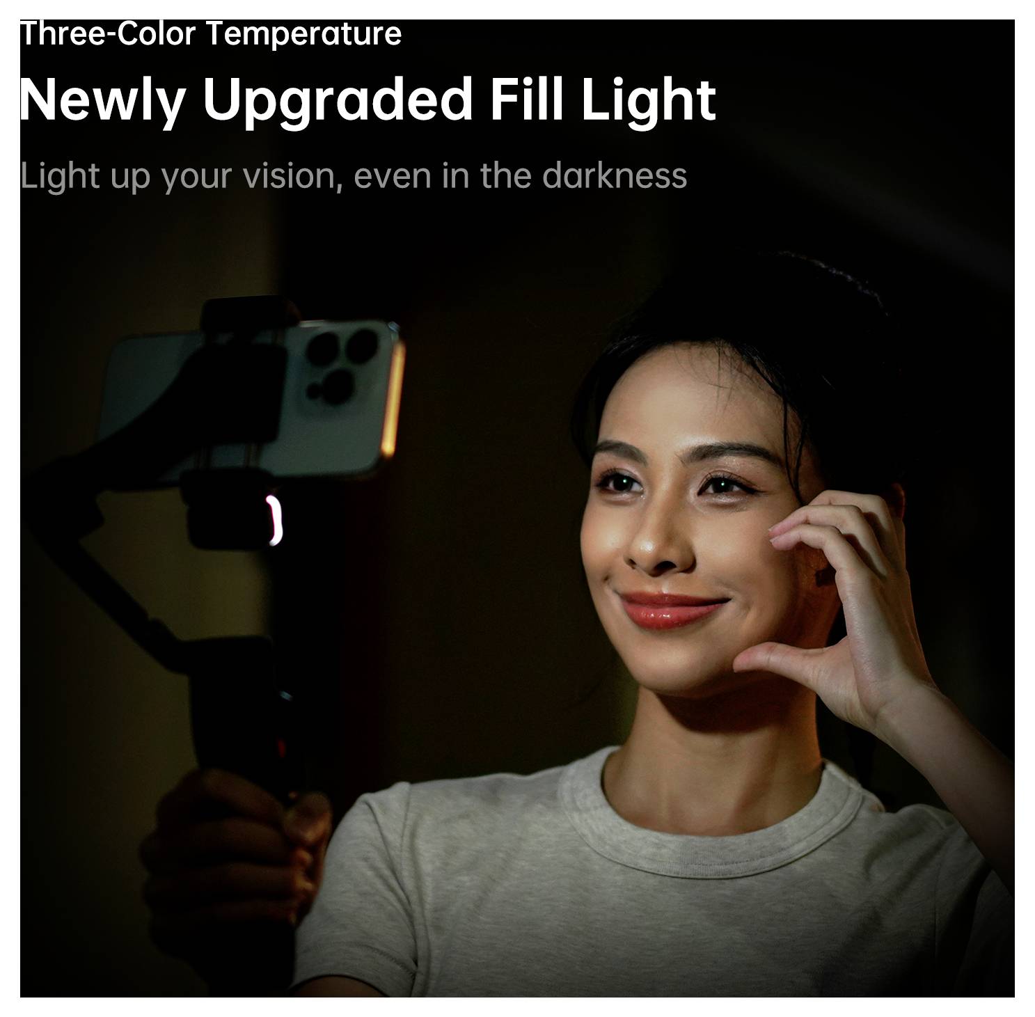 Hohem V3 BLK Gimbal elektrisch 1/4 Zoll Schwarz Bluetooth, integrierter Akku, Integriertes Stativ, inkl. Smartphonehalte-8