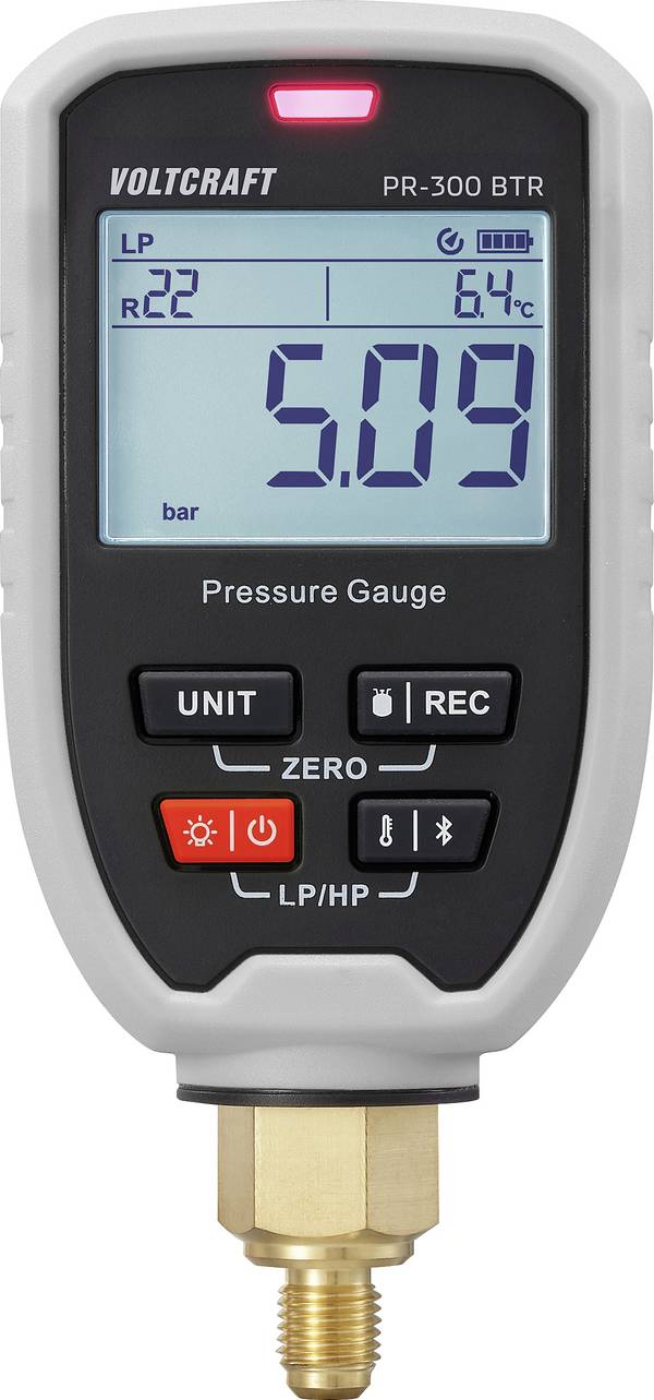 VOLTCRAFT PR-300 BTR Absolutdruck-Messgerät Druck -1 - 60 bar