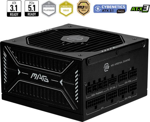 MSI MAG A1000GLS PC Netzteil 1000 W ATX 80PLUS® Gold