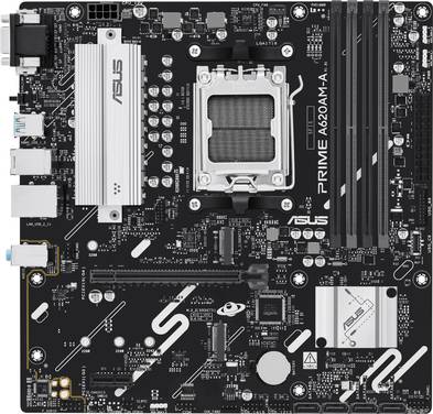 Asus Prime A620AM-A-CSM Mainboard Sockel (PC) AMD® AM5 Formfaktor (Details) Micro-ATX Mainboard-Chipsatz AMD® A620A