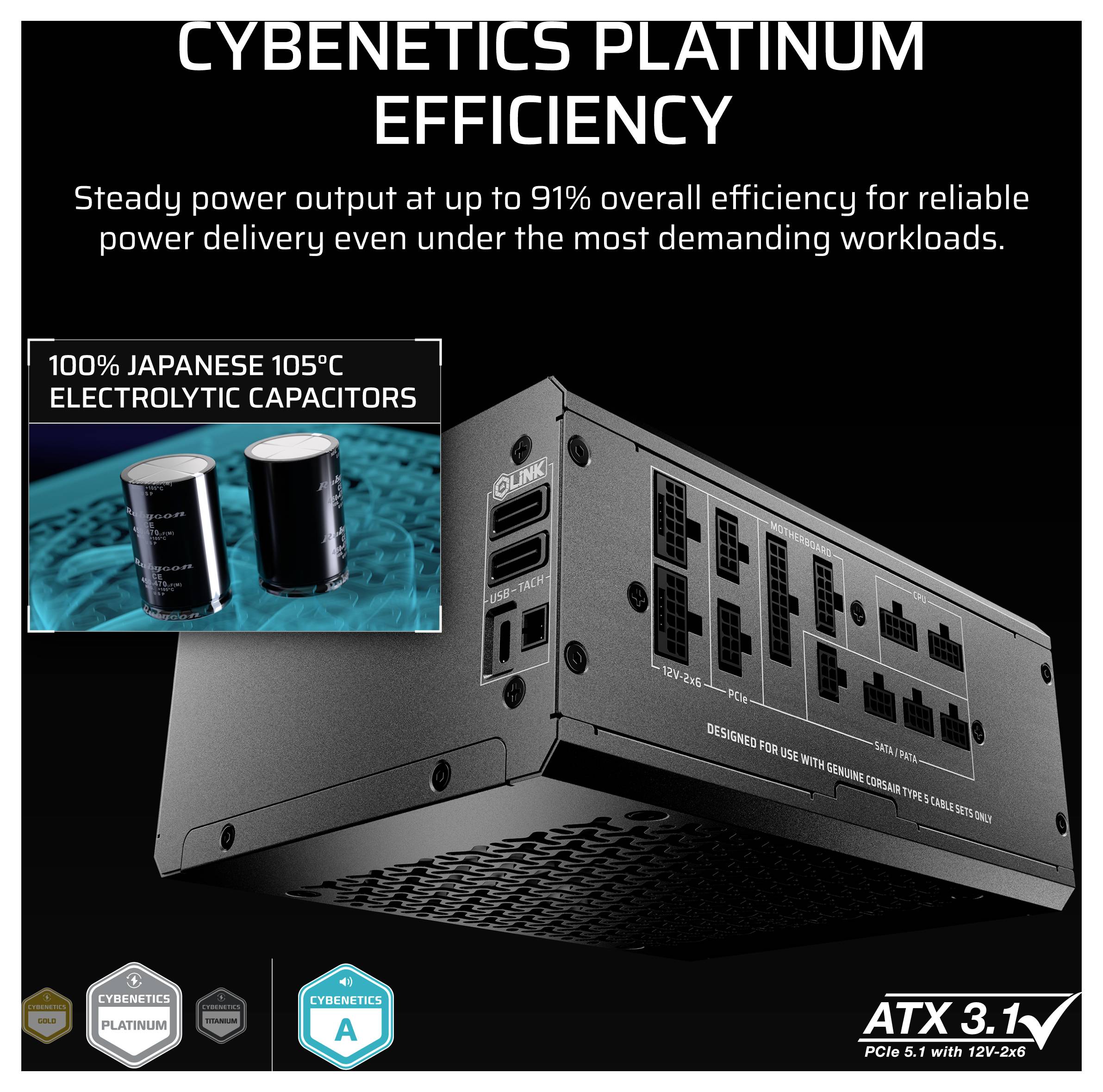 Corsair HX1500i SHIFT PC Netzteil 1500 W ATX 80PLUS® Platinum-35