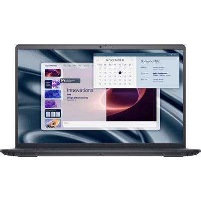 Laptop-Bildschirm zeigt ein Dashboard mit dem Titel "Innovationen". Eine Kalendereinblendung hebt den 7. November hervor mit folgenden Ereignissen: "10:30 Uhr Videokonferenz", "16:00 Uhr Familienessen".