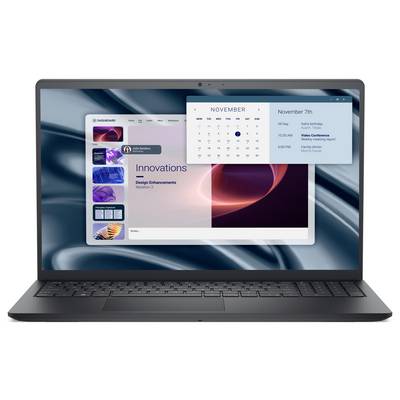 Ein Laptop zeigt ein Dashboard mit einem geöffneten 'Innovationen'-Abschnitt und einem darüber schwebenden Novemberkalender, der ein Ereignis am 7. November zeigt.