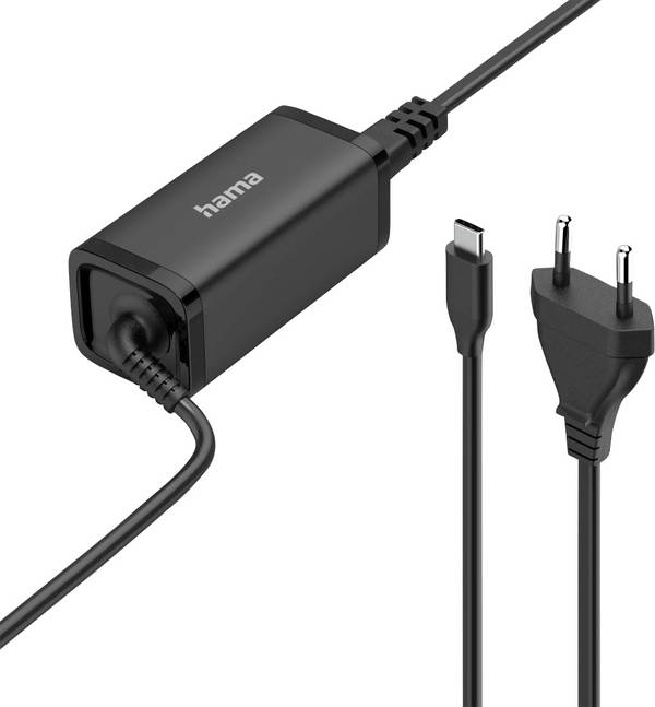Hama Hama 00200022, Laptop, Drinnen/Draußen, 100 - 240 V, 45 W, 3.3 - 21 V, USB-to-DC Notebook-Netzteil 45 W  3 A