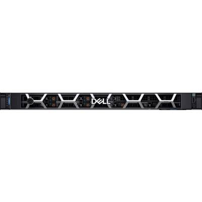 Ein Dell-Server mit einem schwarzen Frontpanel, das Lüftungsschlitze und das Dell-Logo in der Mitte aufweist.