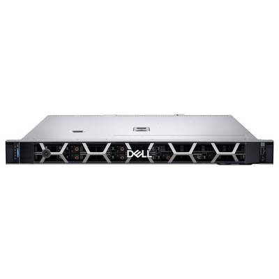 „Dell-Server in einem Datencenter-Rack, der das Design des Frontpanels und die Belüftung für eine effiziente Kühlung präsentiert."