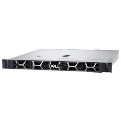 Dell-Server in einem Rackmount-Design, mit einer eleganten und strukturierten Frontblende mit Kühlschlitzen und Statusanzeigen.