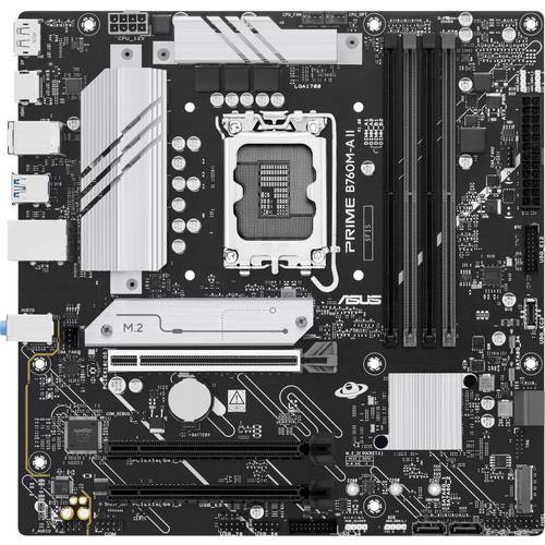 Asus ASUS PRIME B760M-A II-CSM LGA 1700 MB Mainboard Sockel (PC) Intel® LGA 1700 Formfaktor (Details) Micro-ATX Mainboar...